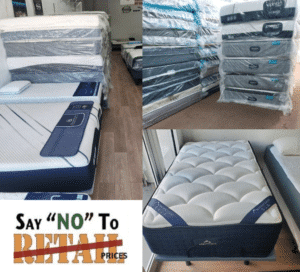 stacks of mattresses and say not to retail prices pictures